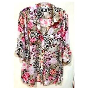 Dressbarn Business Animal Print Blouses for Women Size XL